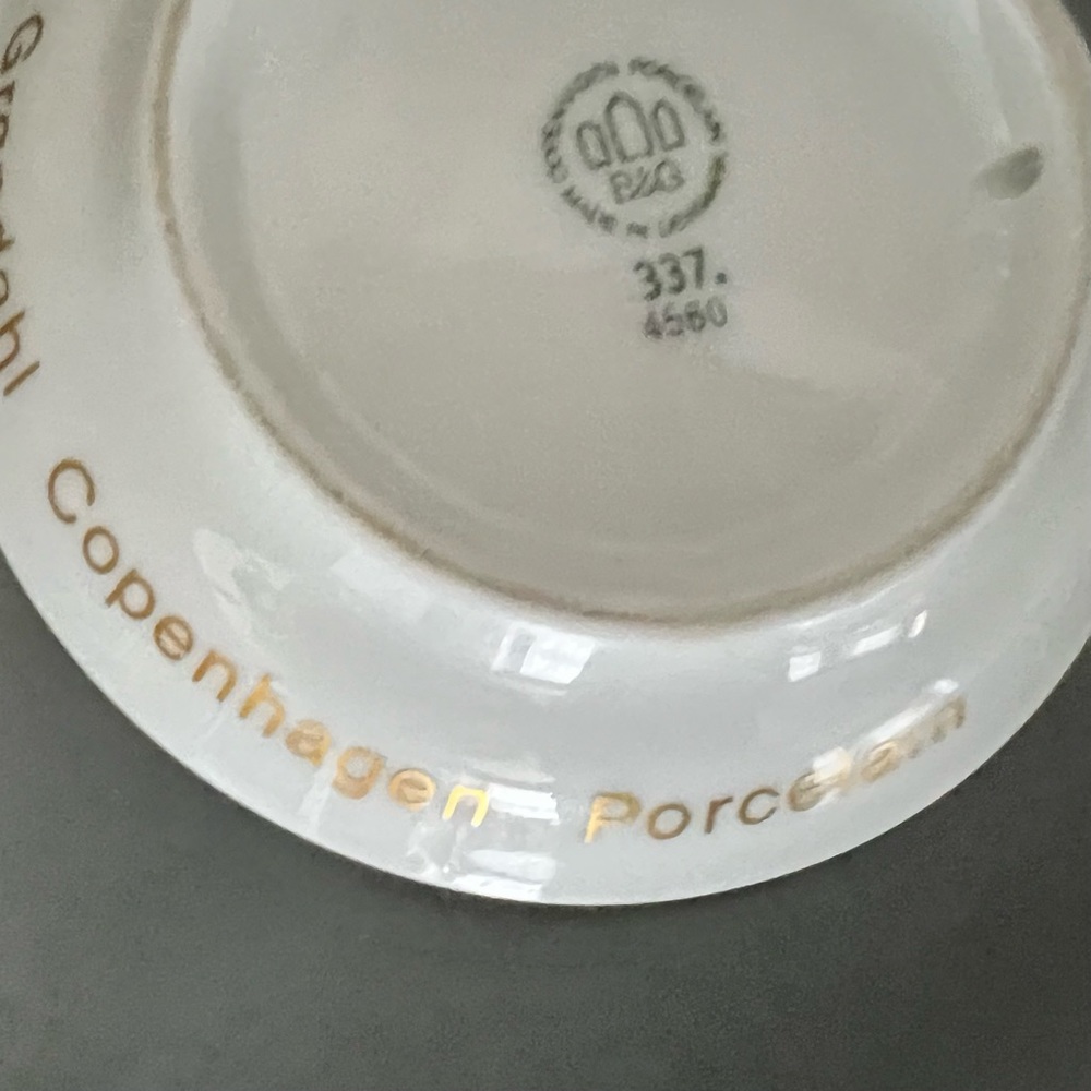 Vintage BING & GRONDAHL (B&G) Copenhagen PORCELAIN Mini PLATE Made in Denmark - Picture 7 of 8